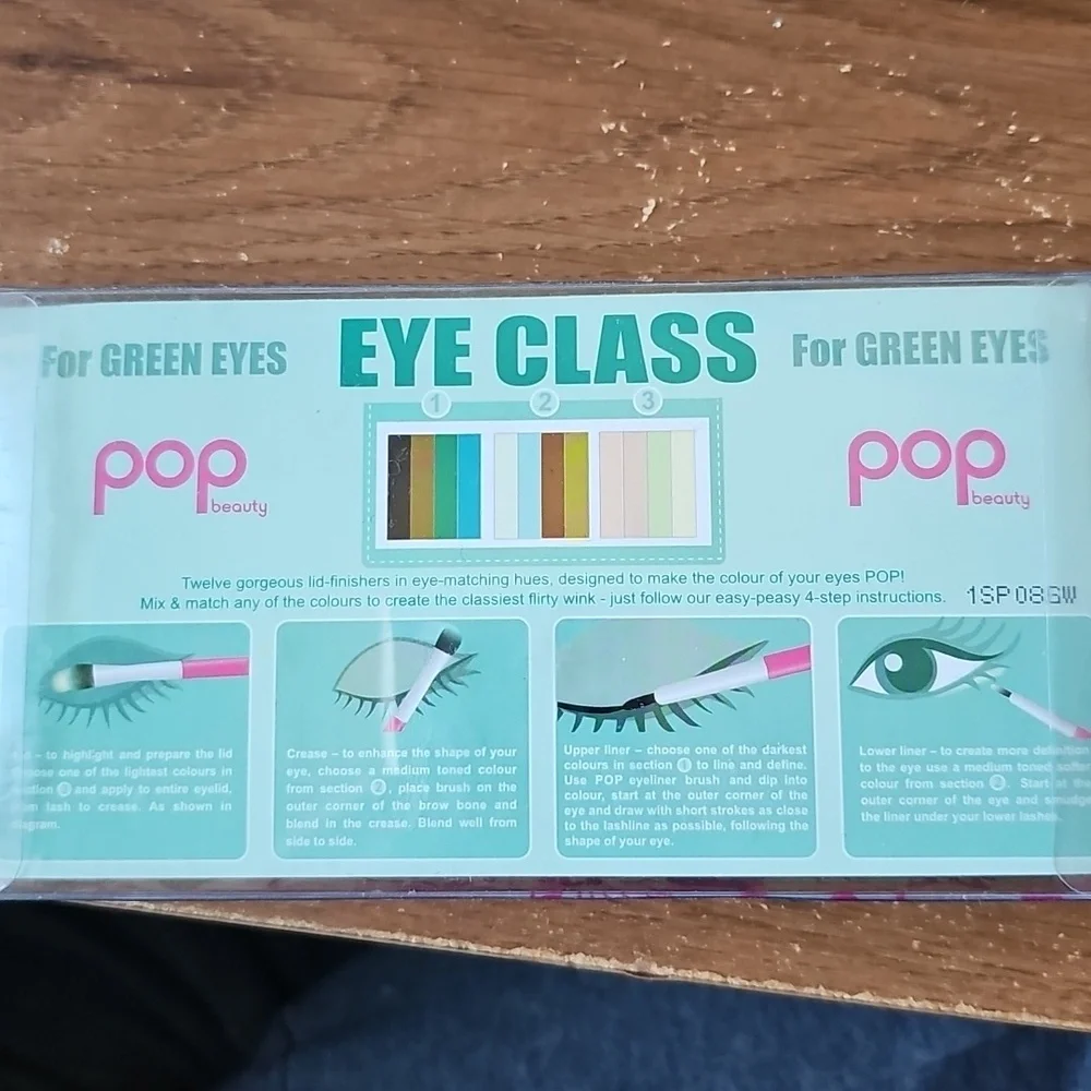 Vintage Pop Beauty Green Eyes Eyeshadow Palette - Collector's Item - Never Used
